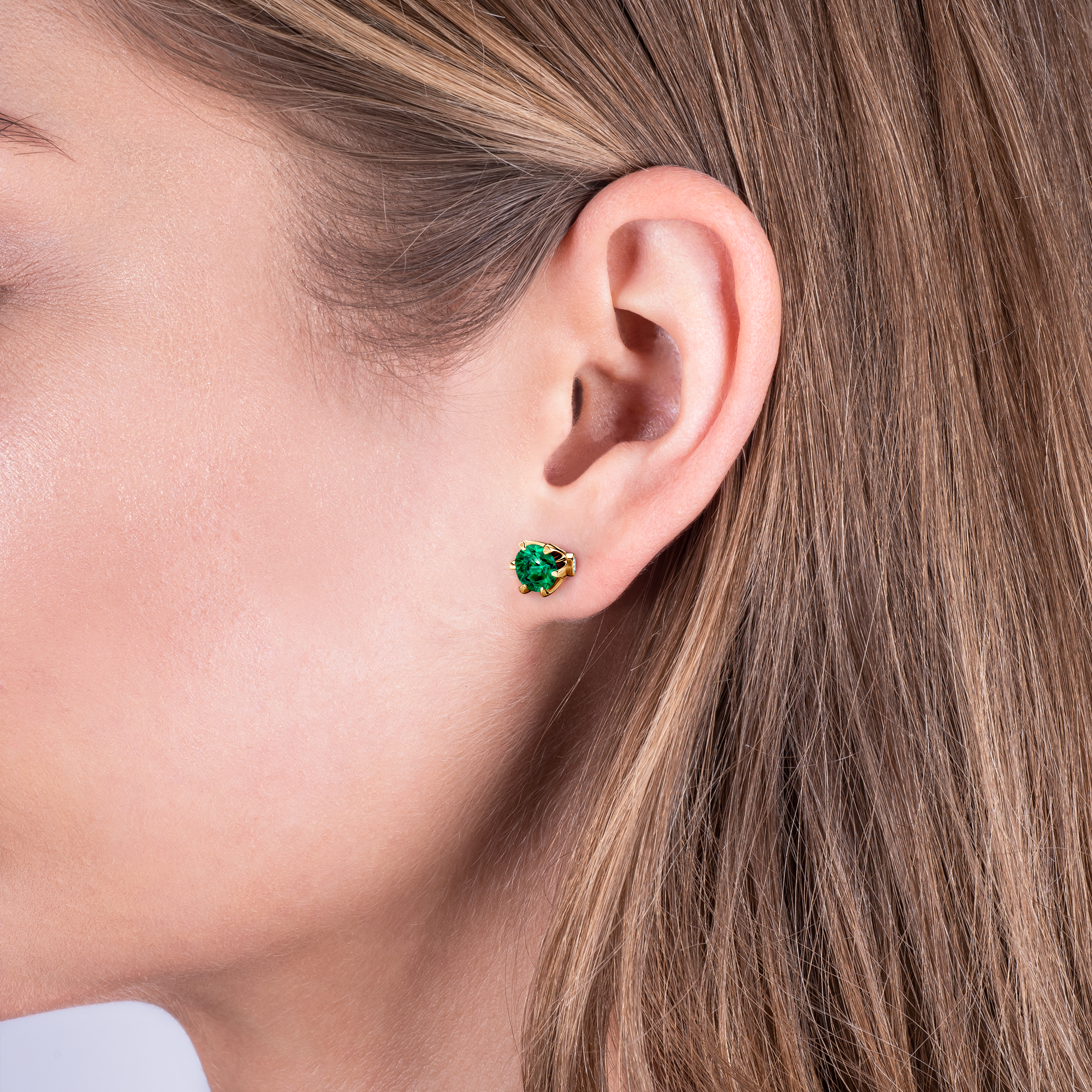 Kolczyki The Journey: złote, szmaragdy (TJ-K1-SZM-Z) I Savicki