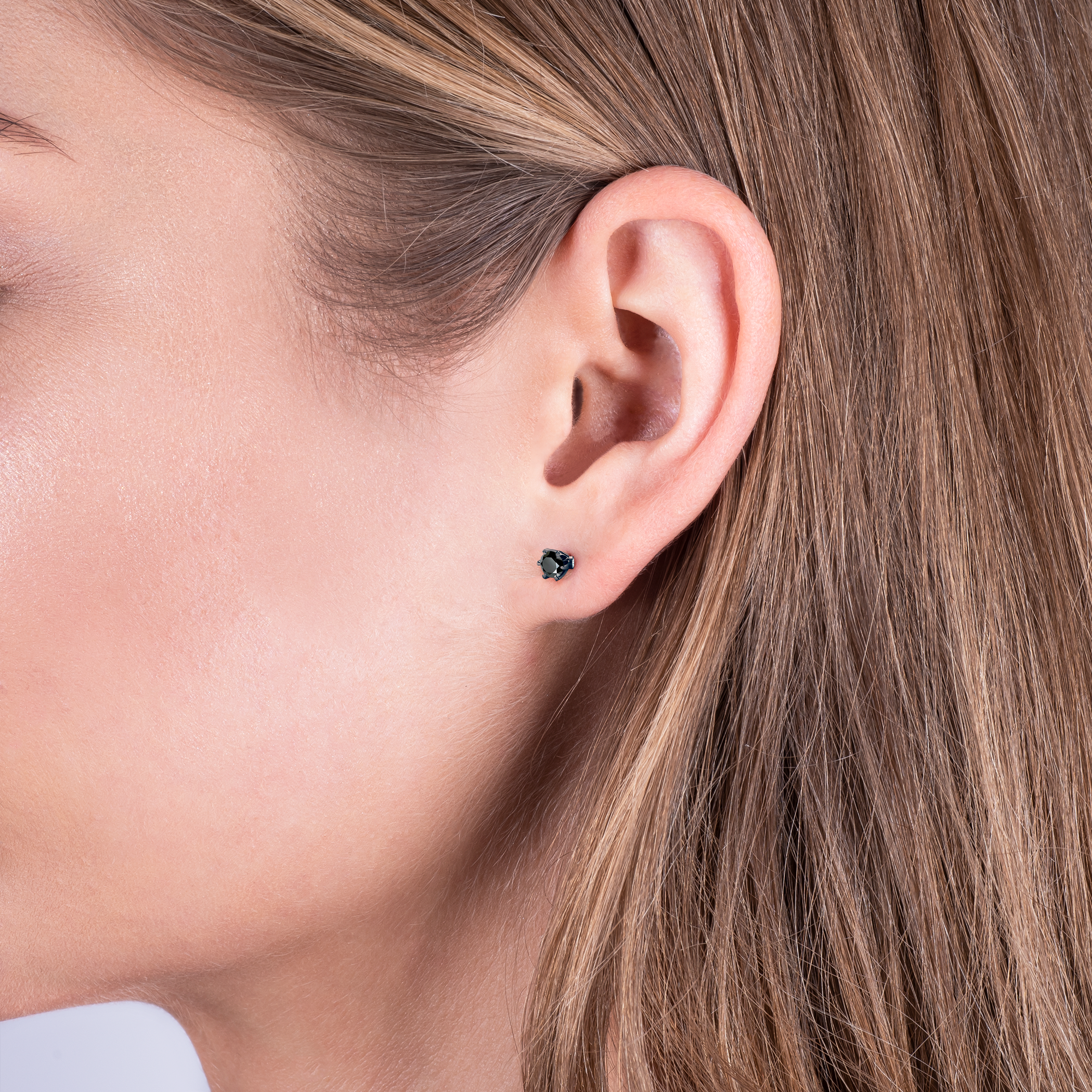 Kolczyki The Journey: czarne złoto, czarne diamenty 