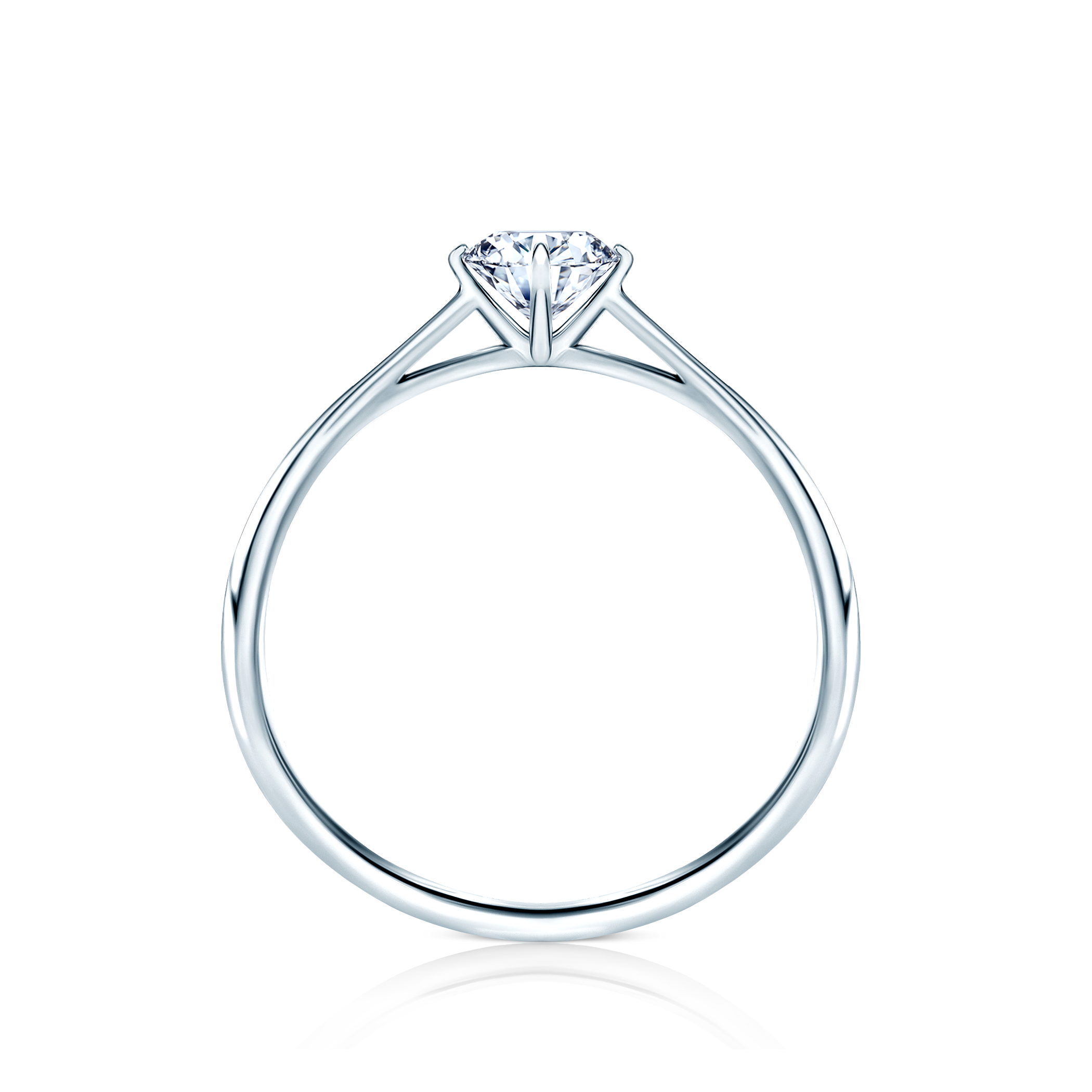 Pierścionek zaręczynowy The Light: platyna, diament