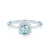 SAVICKI eljegyzési gyűrű: fehérarany, akvamarin és gyémántok
