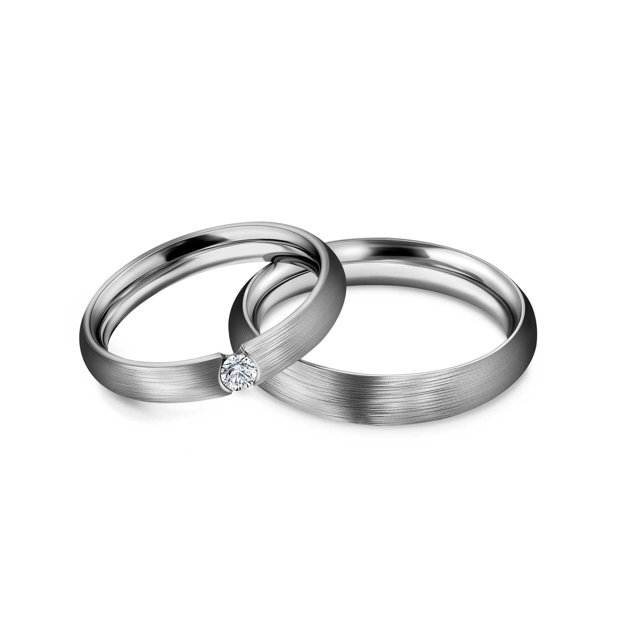 Obrączki ślubne: tytan, okrągłe, 3,5 i 4,5 mm