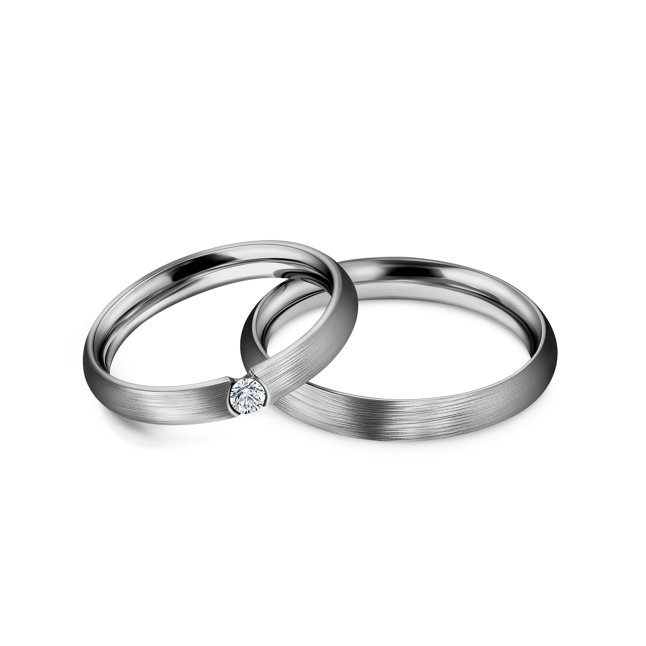 Obrączki ślubne: tytan, okrągłe, 3 i 3,5 mm