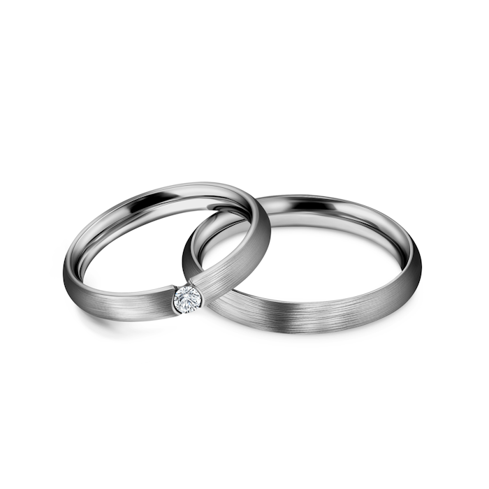 Obrączki ślubne: tytan, okrągłe, 3 i 3,5 mm