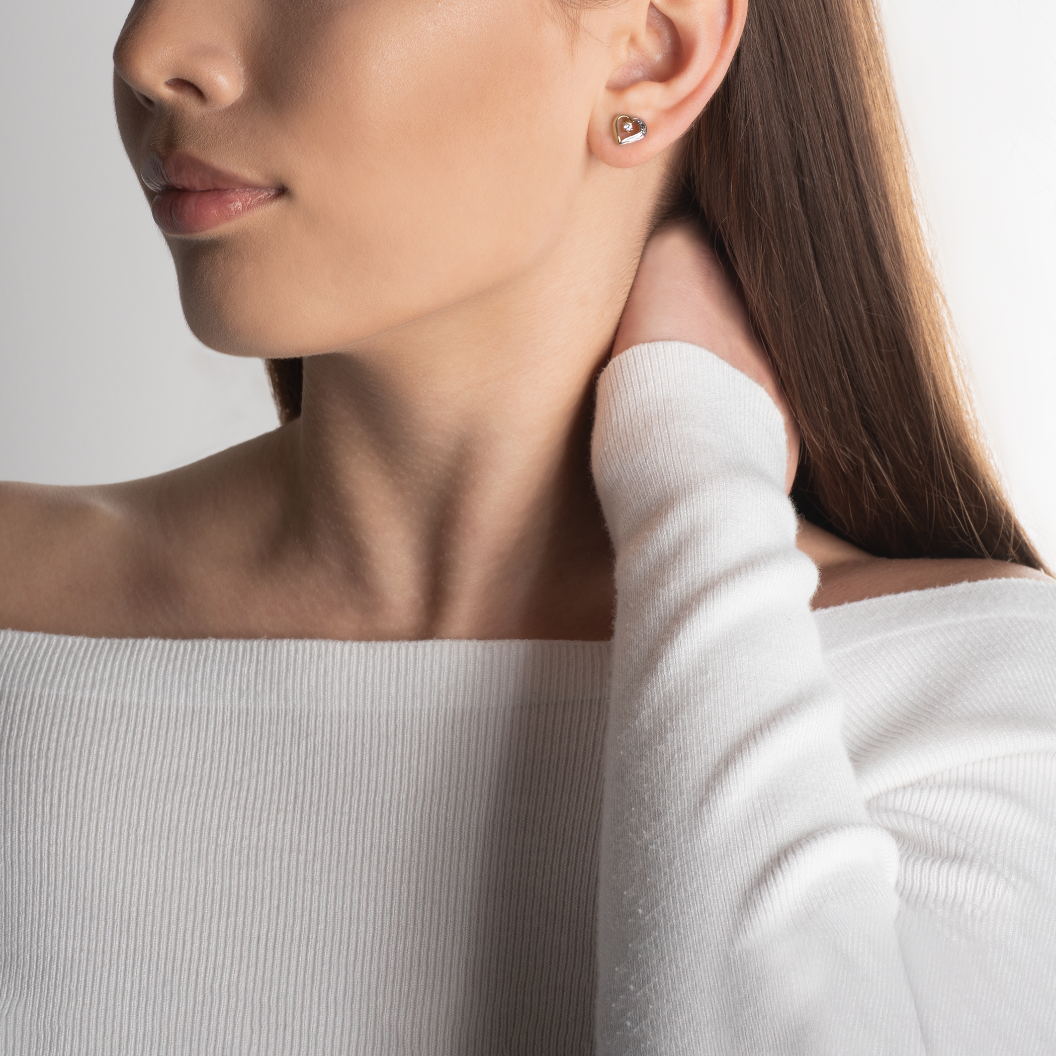 Ohrringe Herzchen Savicki: Gold, Zirkonia - 5