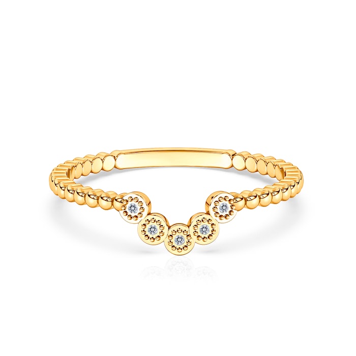 Pierścionek zaręczynowy SAVICKI: dwukolorowe złoto, diamenty