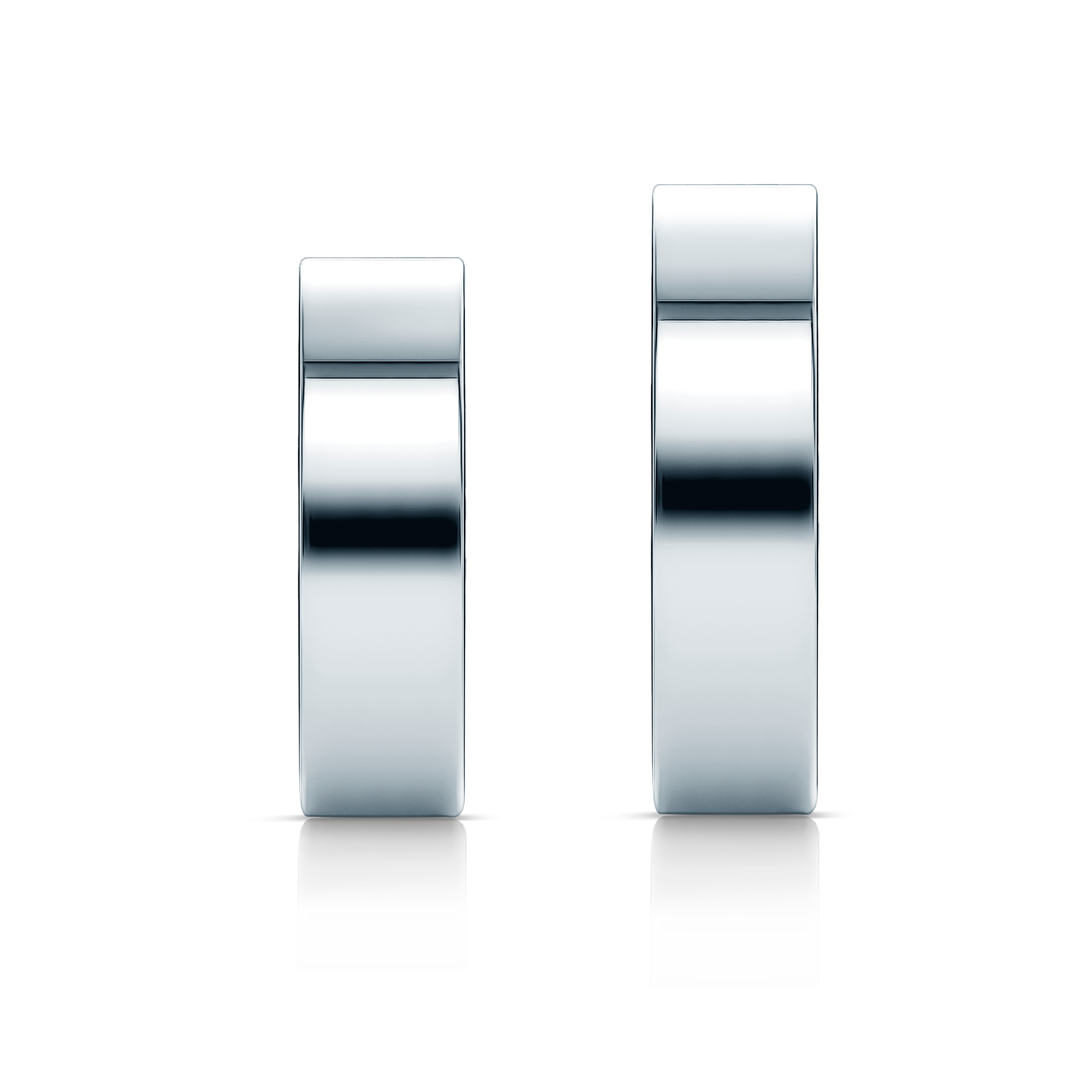 Obrączki ślubne: platyna, płaskie, 5 mm - 5