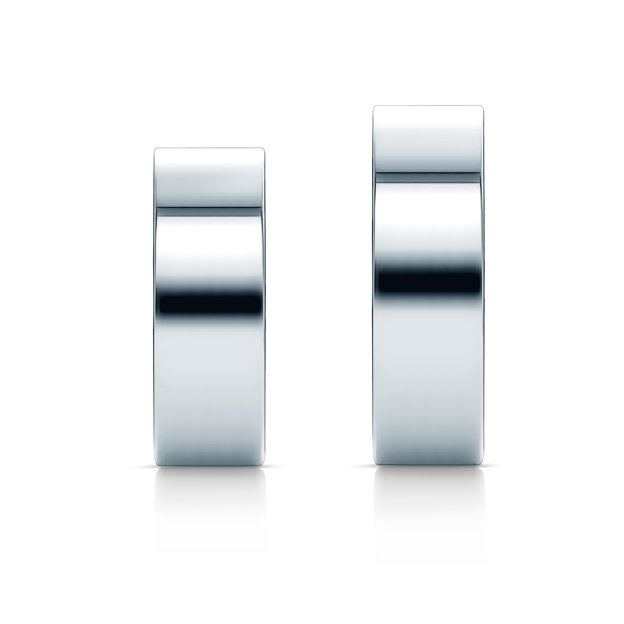 Obrączki ślubne: platyna, płaskie, 6 mm - 5