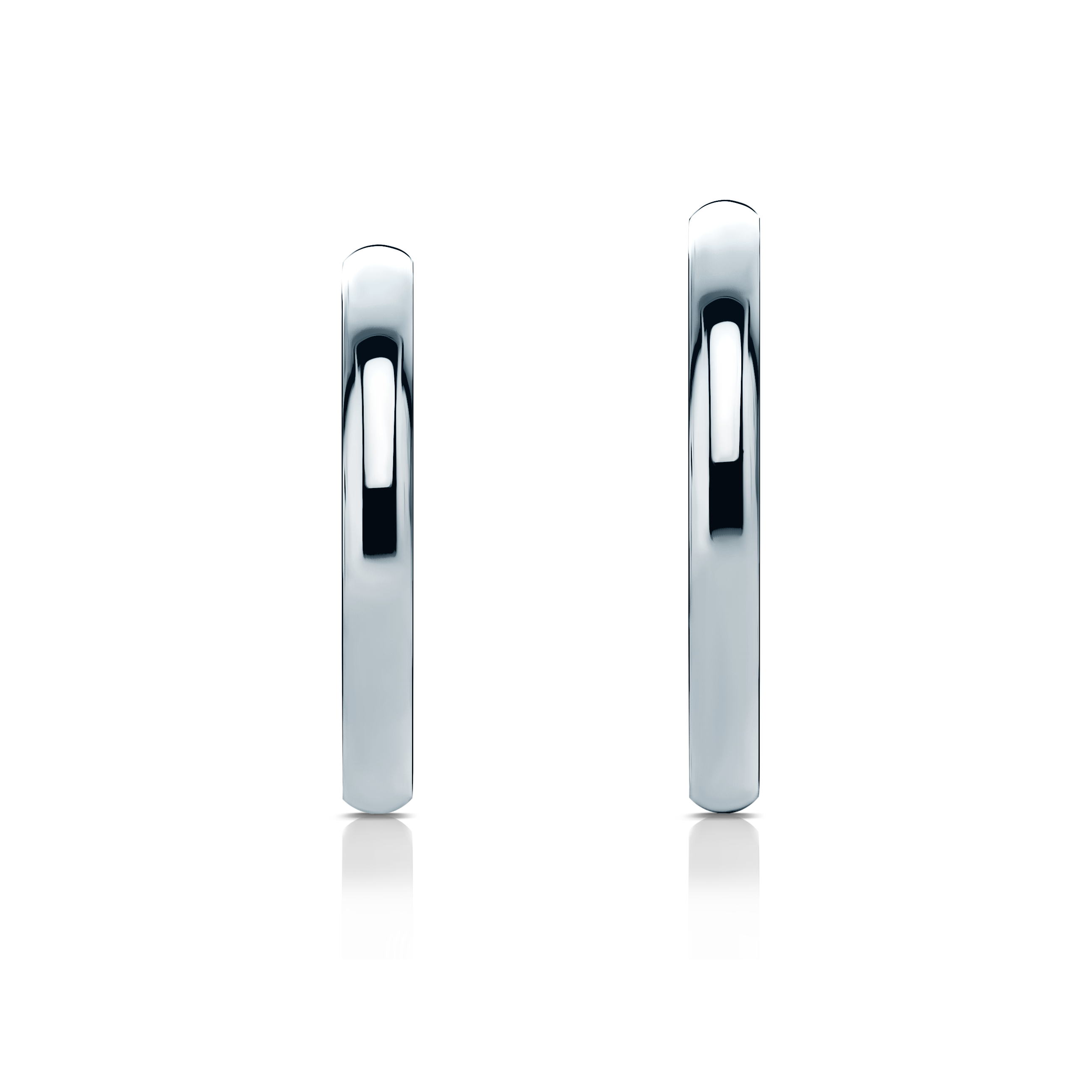 Obrączki ślubne: platyna, półokrągłe, 2 mm