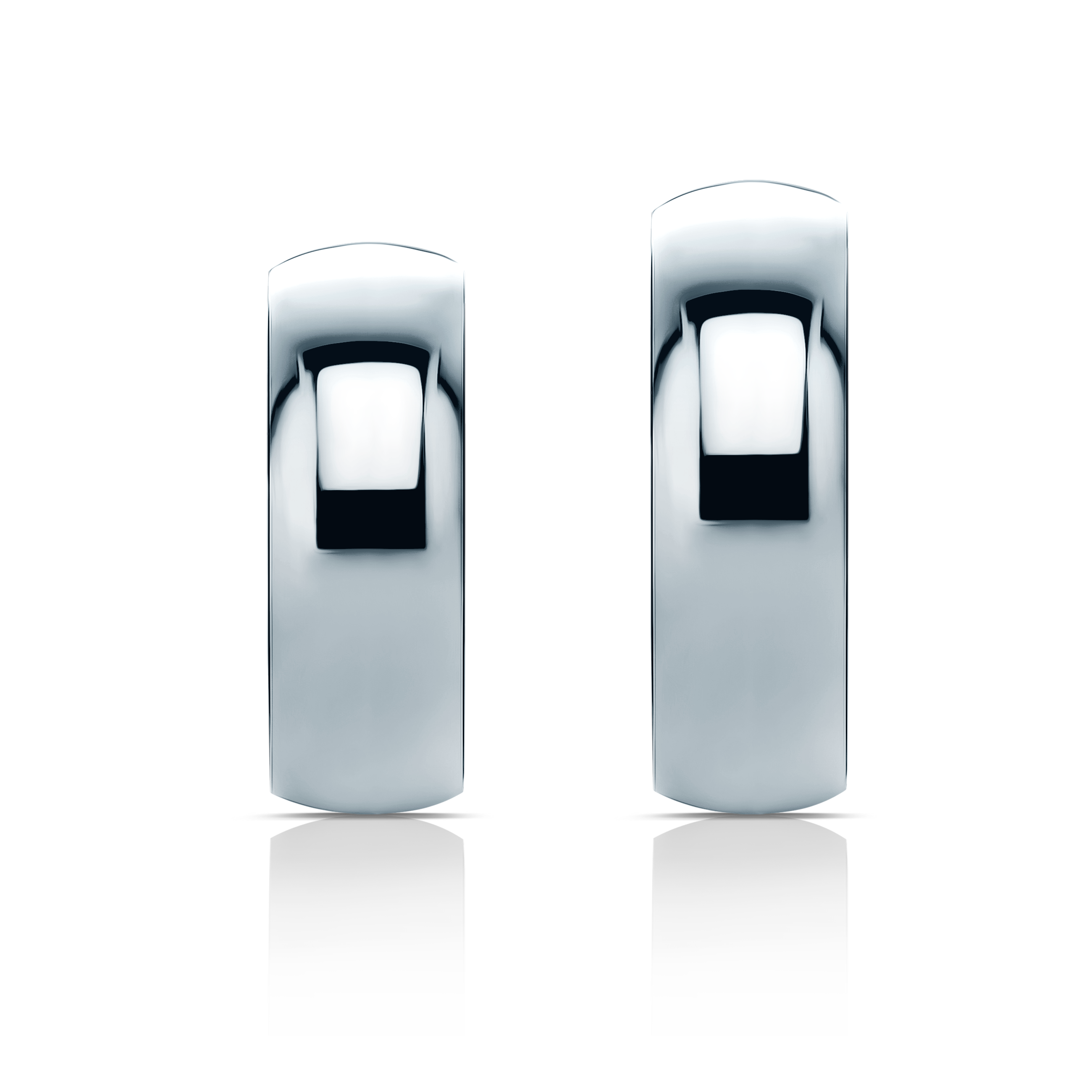 Obrączki ślubne: platyna, półokrągłe, 6 mm - 4