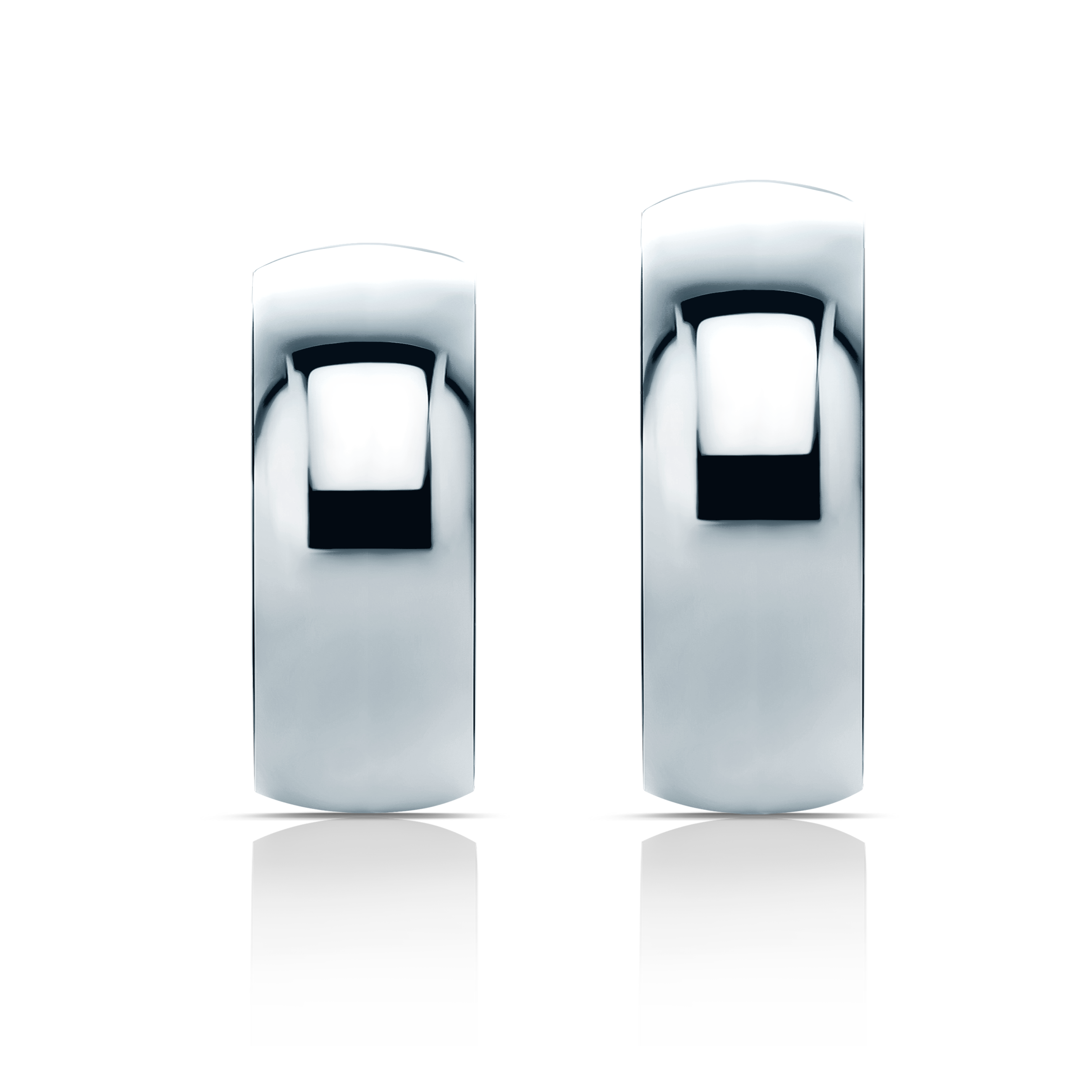 Obrączki ślubne: platyna, półokrągłe, 7 mm - 3