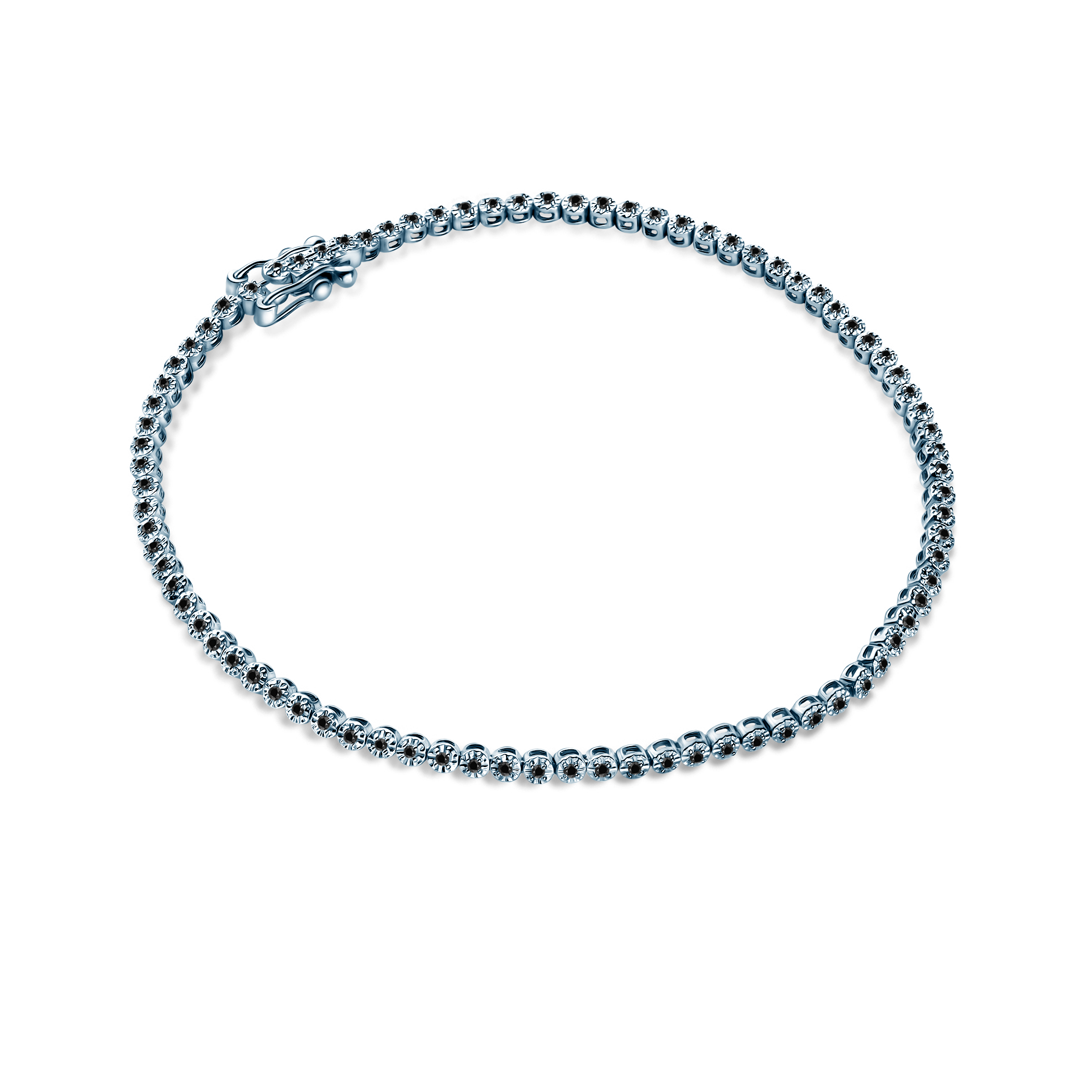 Bransoletka Savicki: białe złoto, czarne diamenty