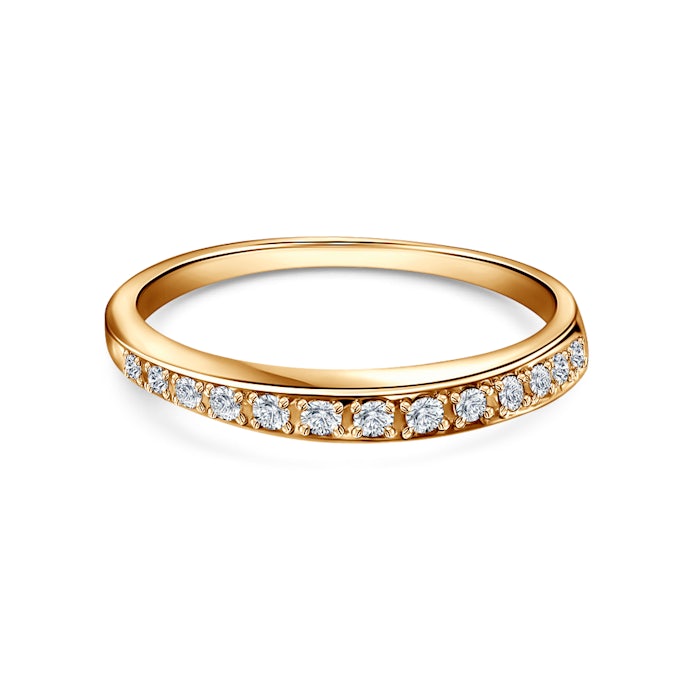 Engagement Ring: gold, diamond