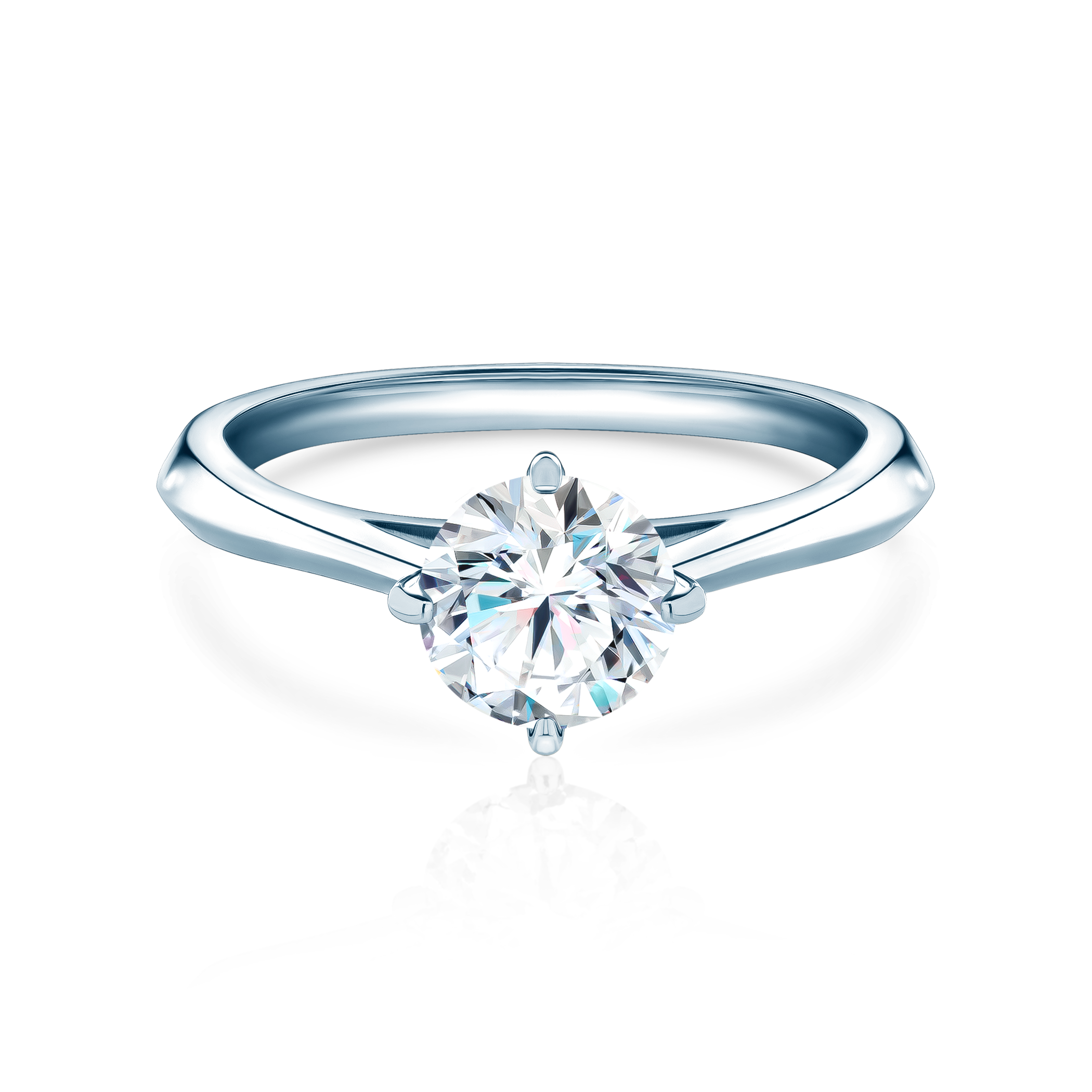 Zásnubní prsten The Light: bílé zlato, laboratorní diamant