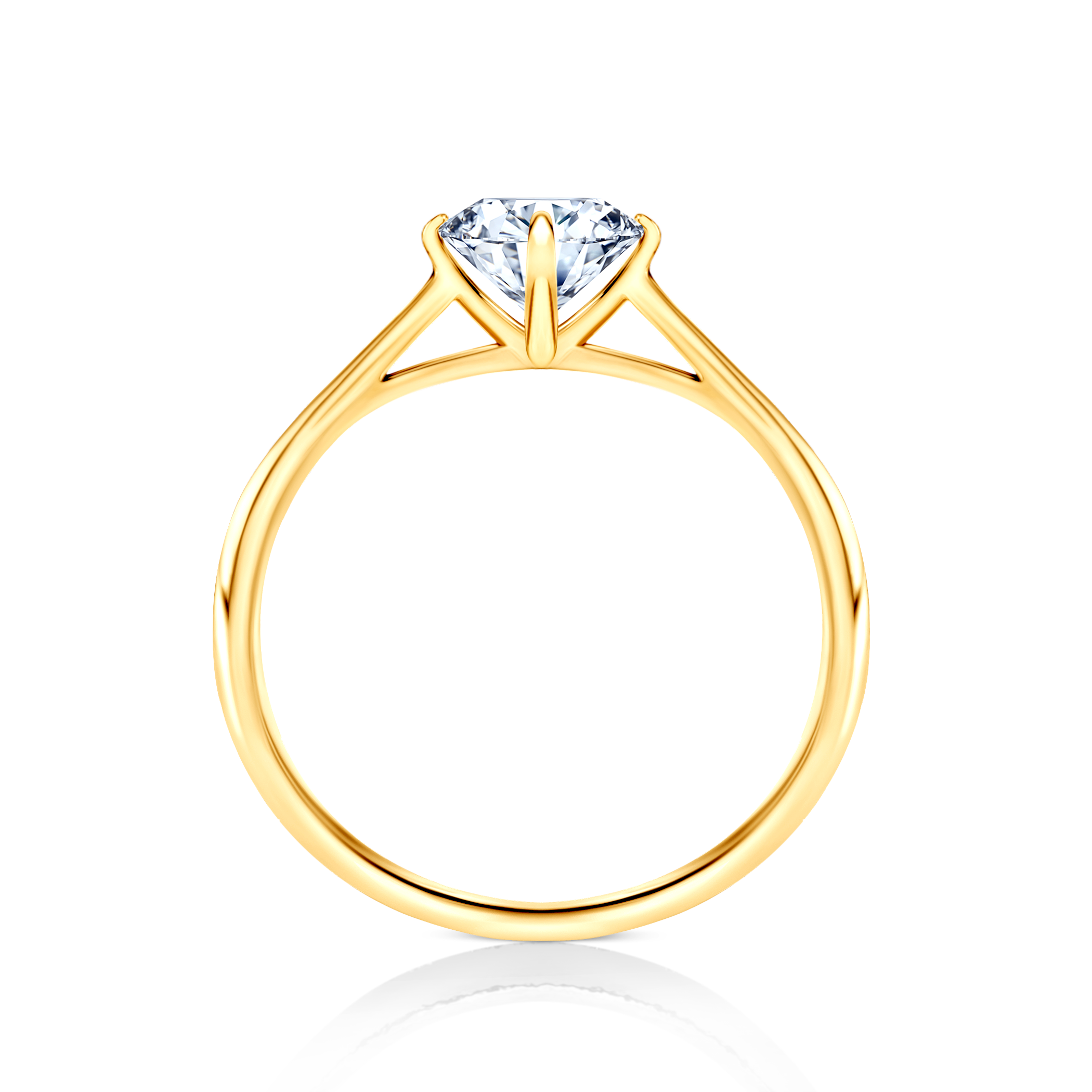 Verlobungsring The Light: Gold, Labordiamant