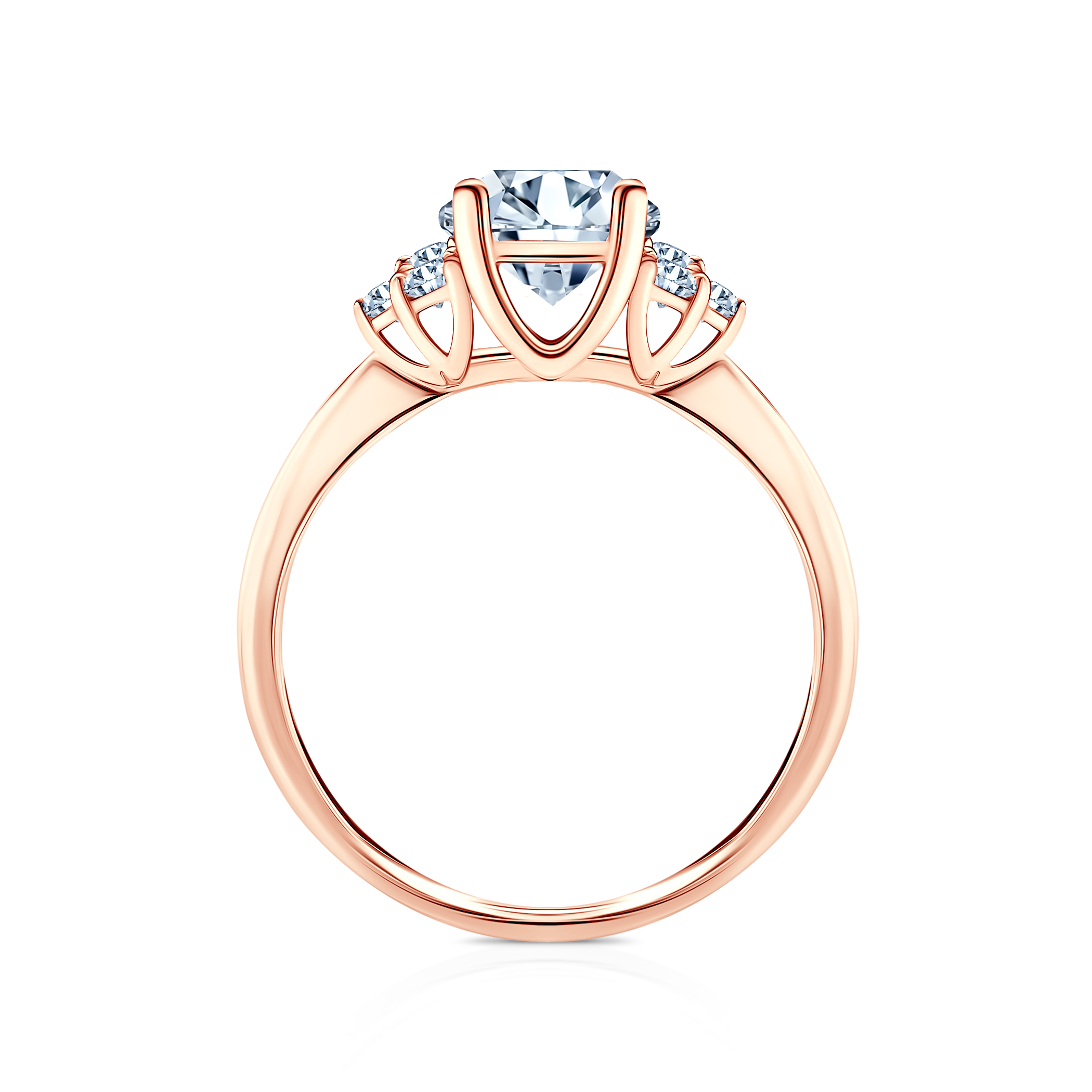 Verlobungsring Fairytale: Roségold, Labordiamant