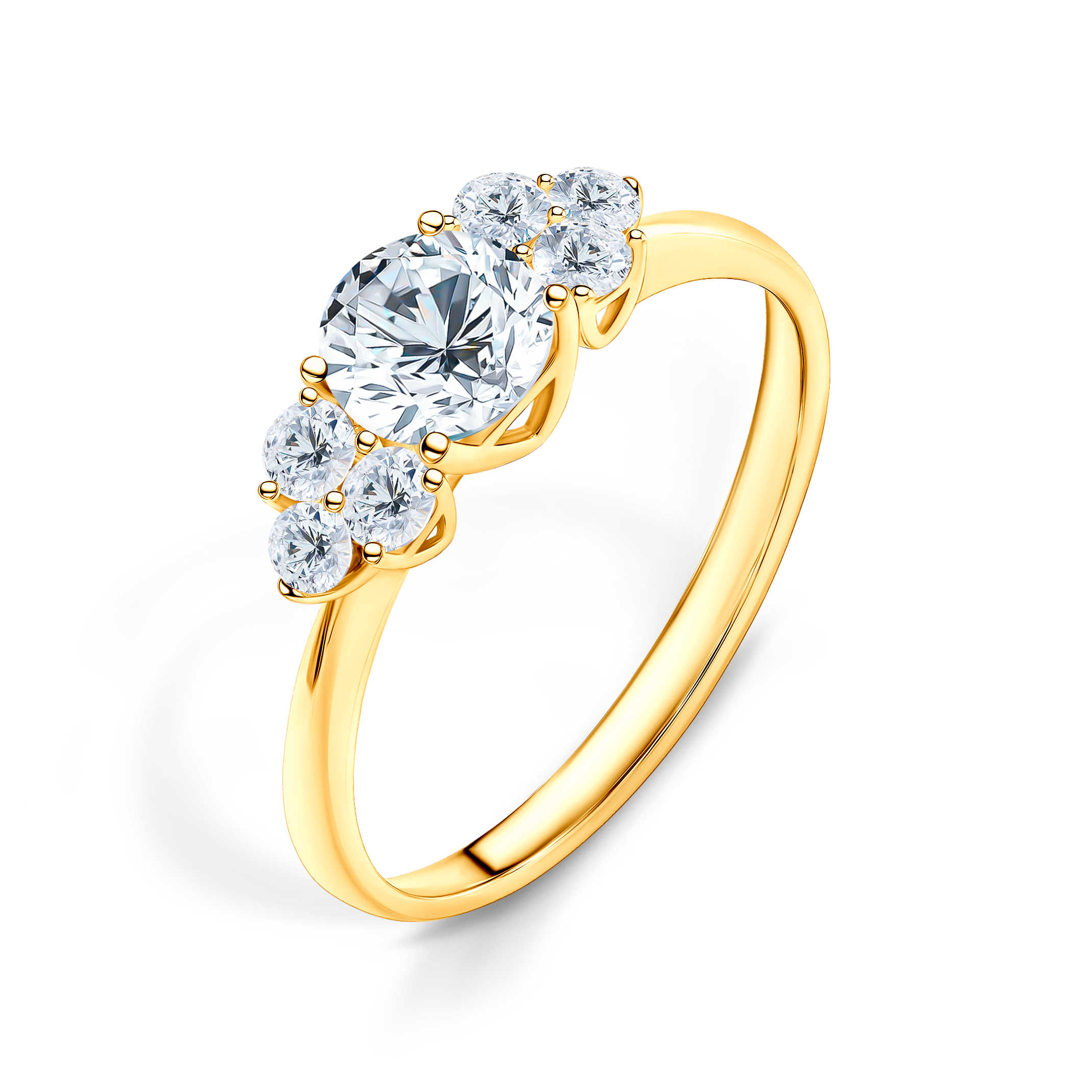 Verlobungsring Fairytale: Gold, Labordiamant - 4