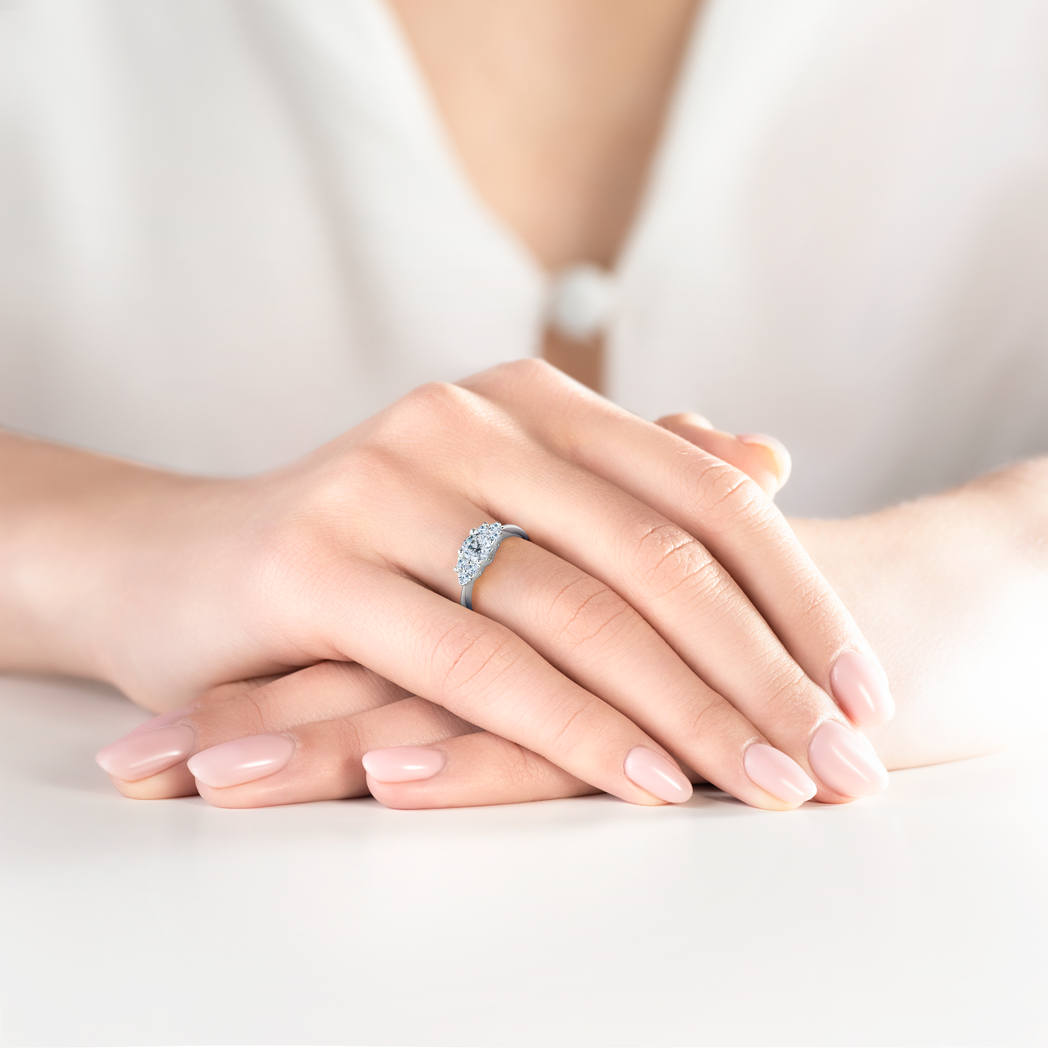 Swarovski Lab Swarovski Engagement Rings White Gold Engagement