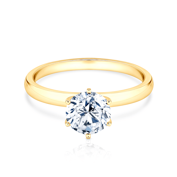 Engagement Ring SAVICKI: gold, lab-grown diamond