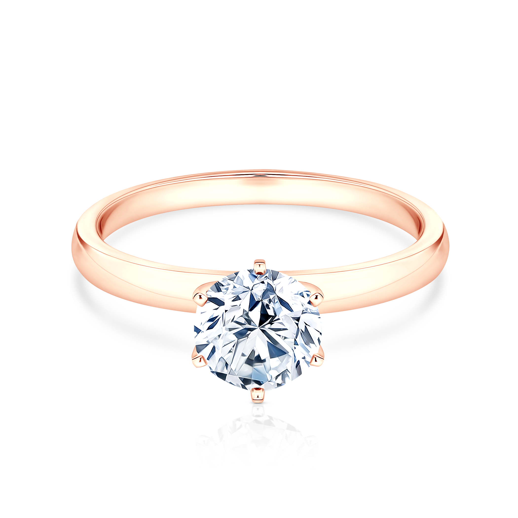 Engagement Ring SAVICKI: rose gold, lab-grown diamond