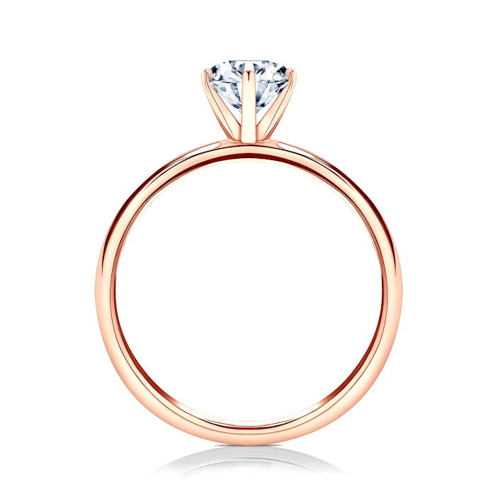 Engagement Ring SAVICKI: rose gold, lab-grown diamond