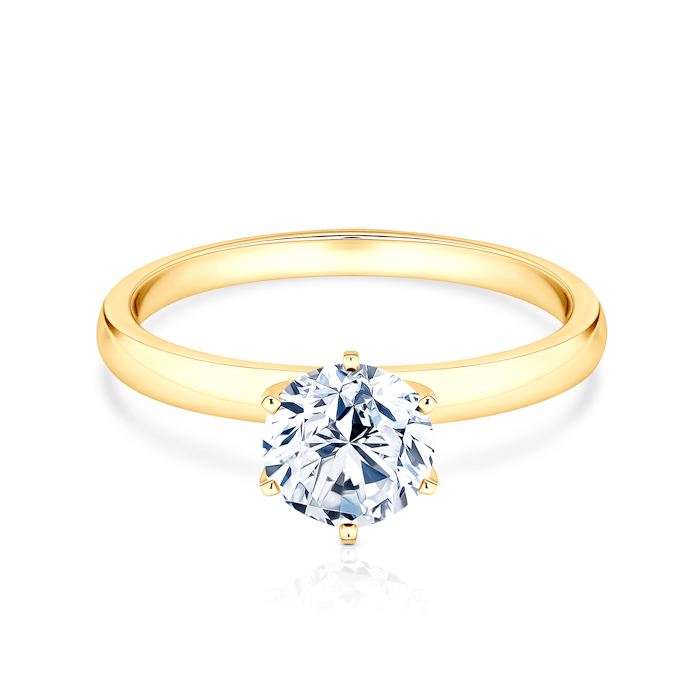 Engagement Ring SAVICKI: gold, lab-grown diamond