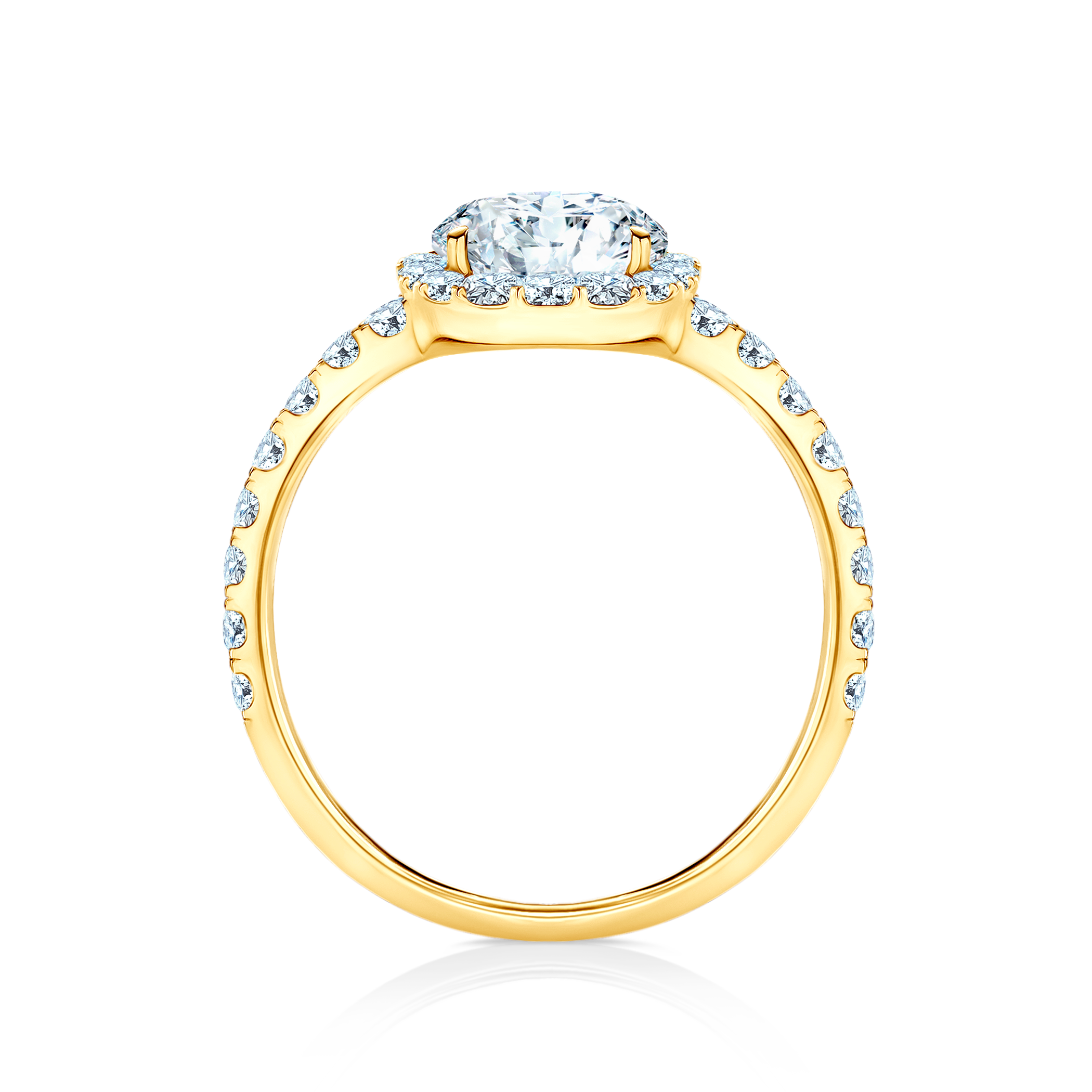 Pierścionek zaręczynowy This is Love: złoty, diament laboratoryjny - 3