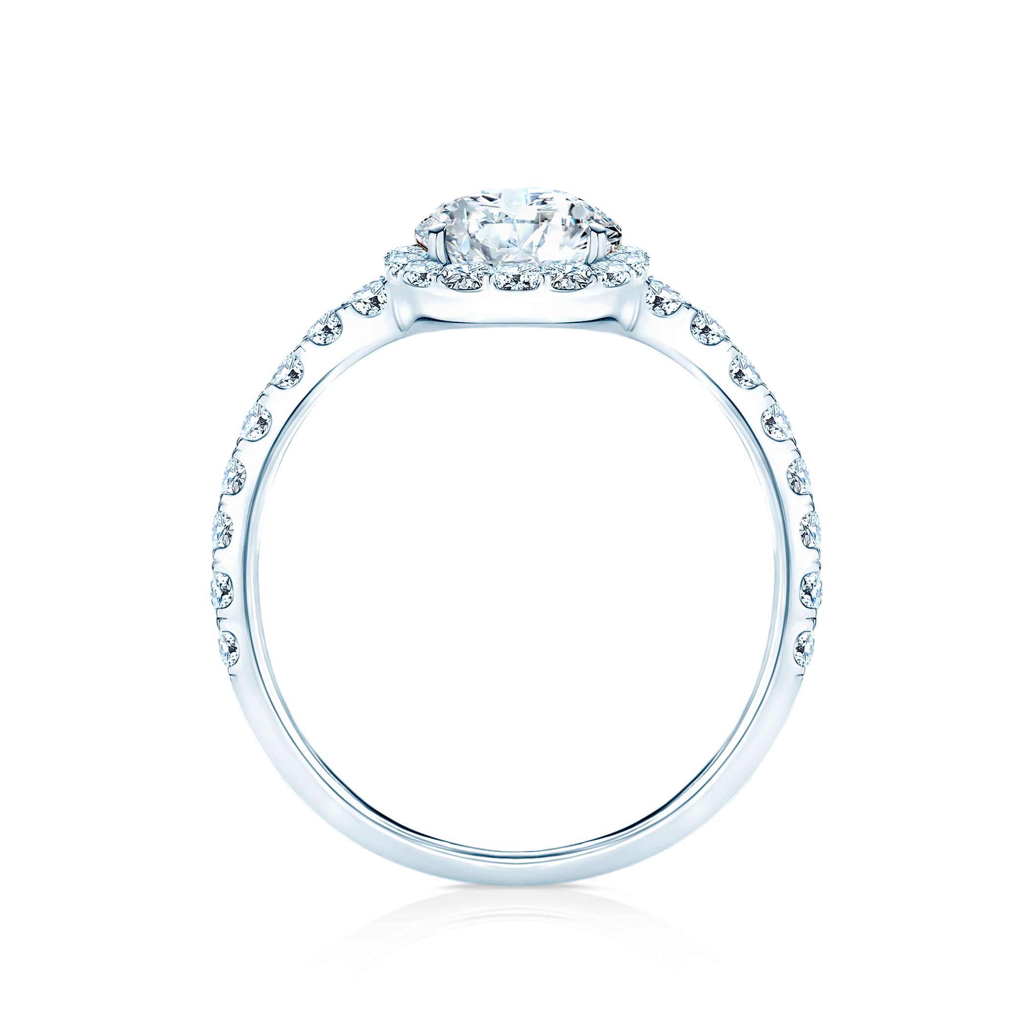 Pierścionek zaręczynowy This is Love: białe złoto, diament laboratoryjny - 3