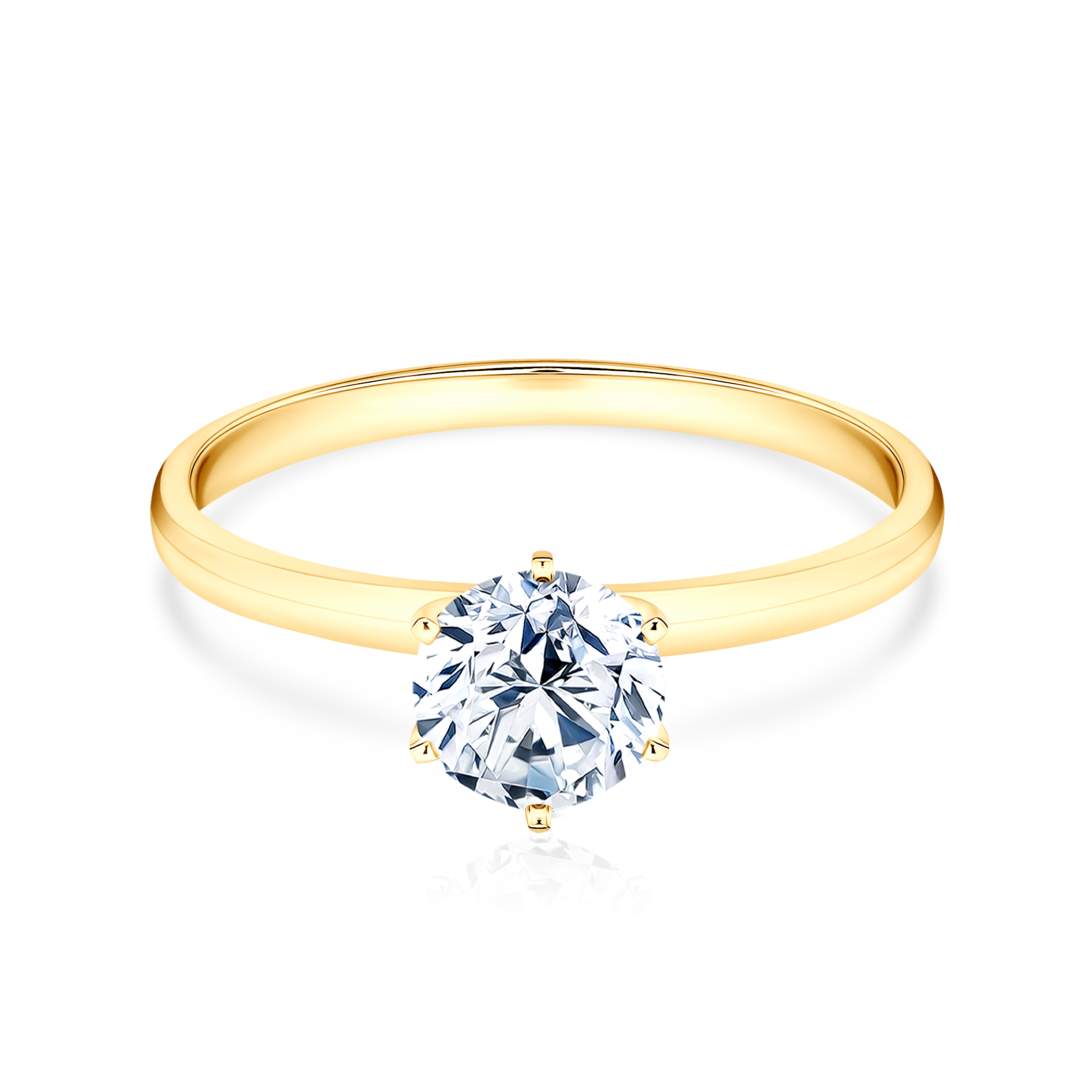Engagement Ring SAVICKI: gold, lab-grown diamond