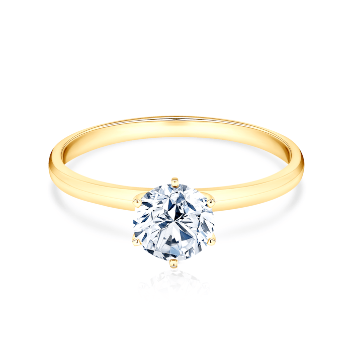 Engagement Ring SAVICKI: gold, lab-grown diamond
