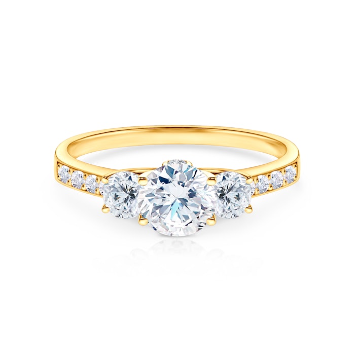 Engagement Ring Dream: gold, lab-grown diamond