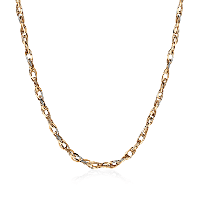 Řetízek SAVICKI: dvoubarevné zlato