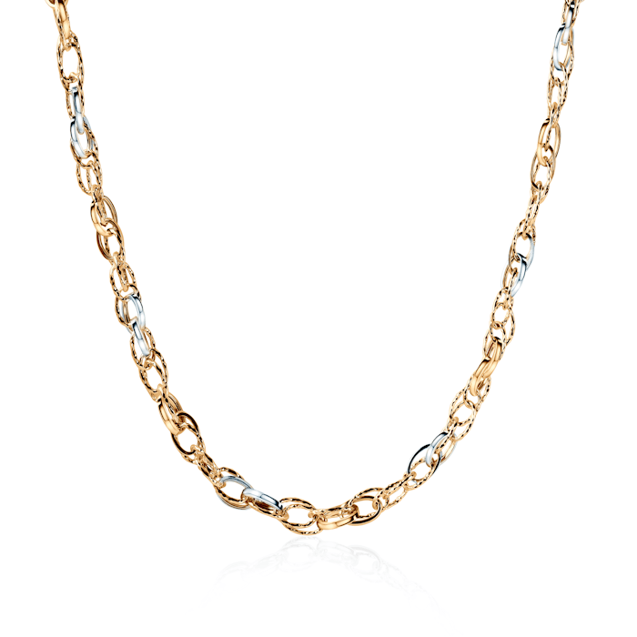 Řetízek SAVICKI: dvoubarevné zlato