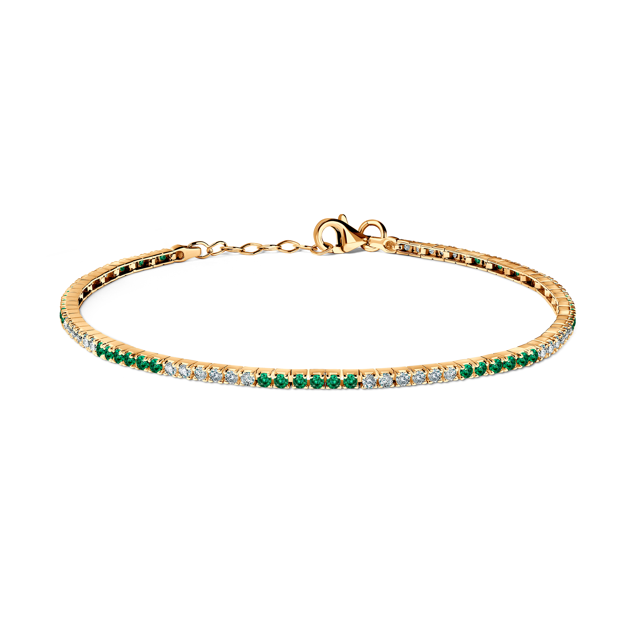 Náramek SAVICKI: žluté zlato, zirkony