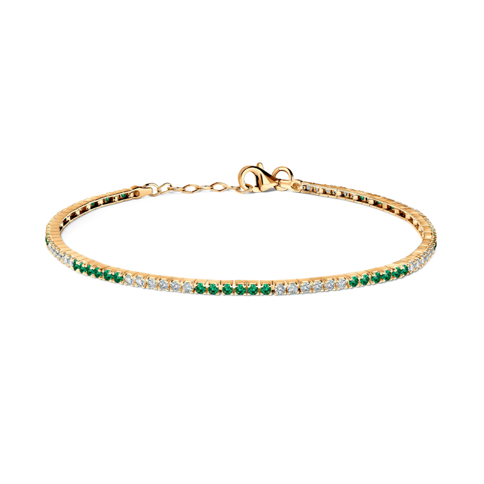 Tennis Bracelet SAVICKI: gold, zirconia