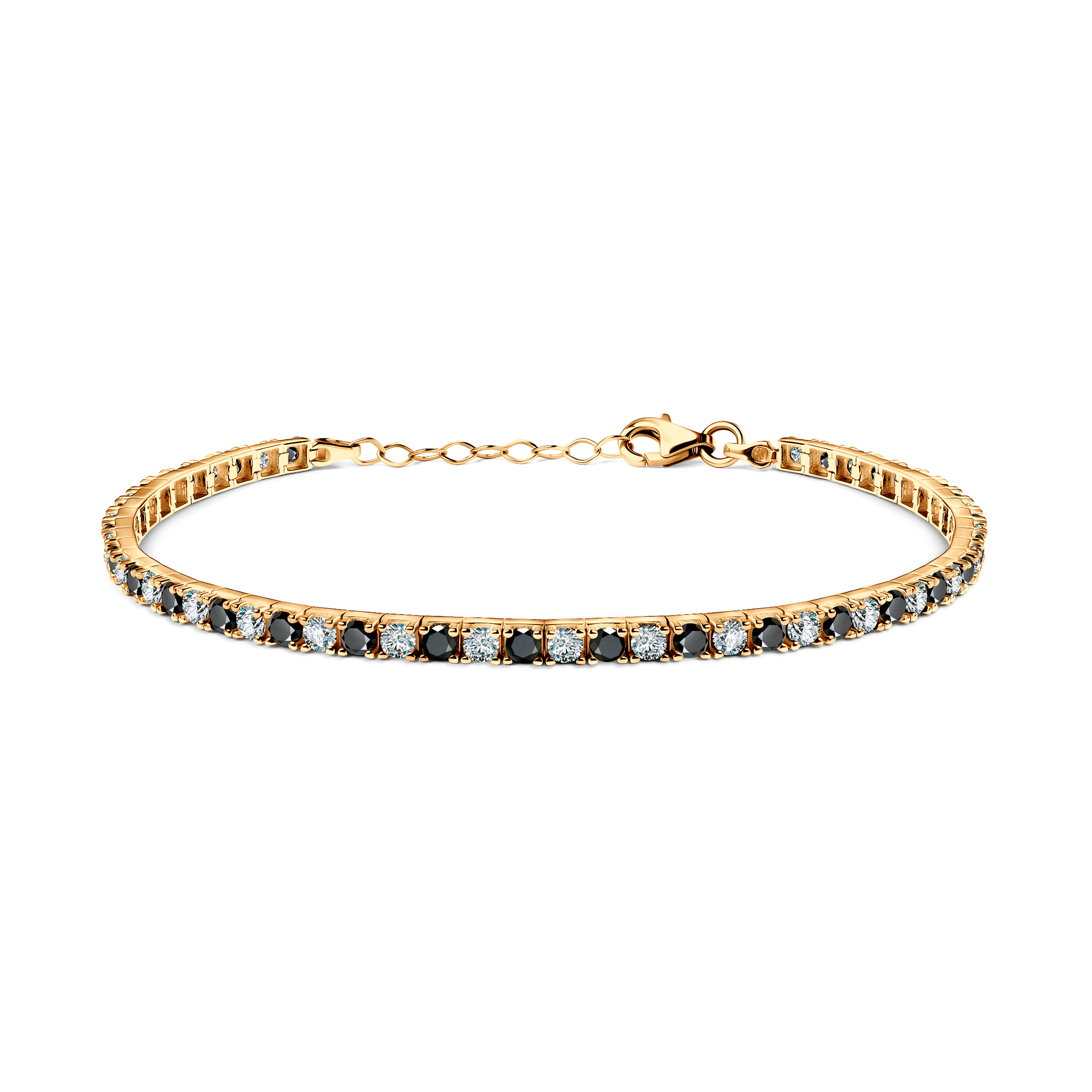 Bransoletka tenisowa SAVICKI 2,8mm: złota 585, cyrkonie