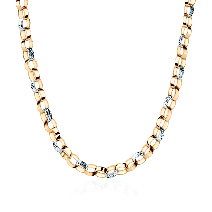 Naszyjnik Savicki 5,0mm: dwukolorowe złoto 585