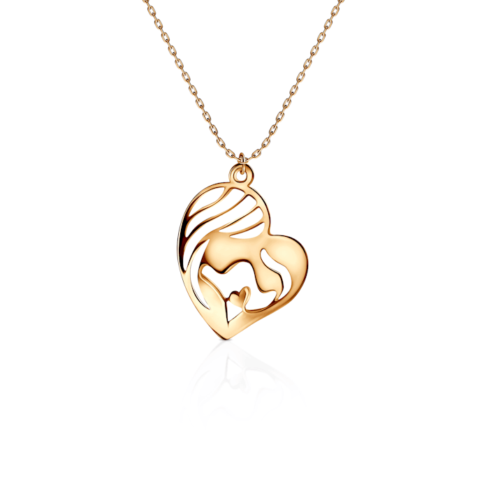Necklace Heart SAVICKI: gold