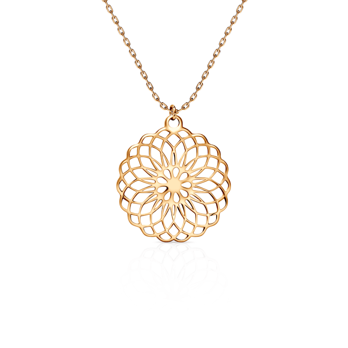 Necklace Mandala SAVICKI: gold