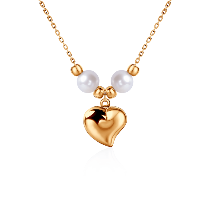 Necklace Heart SAVICKI: gold