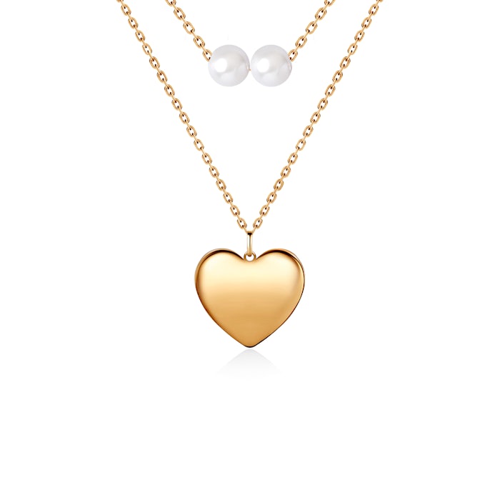 Necklace Heart SAVICKI: gold