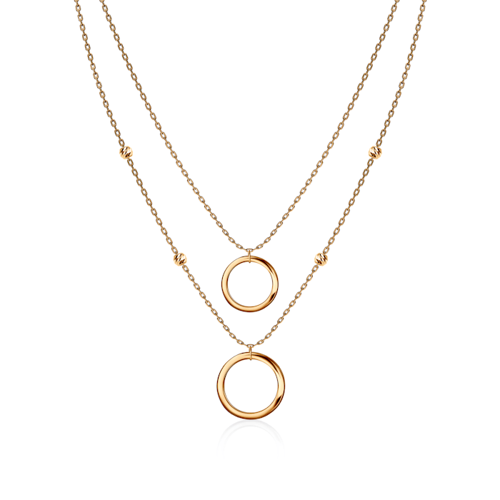 Necklace Circles SAVICKI: gold