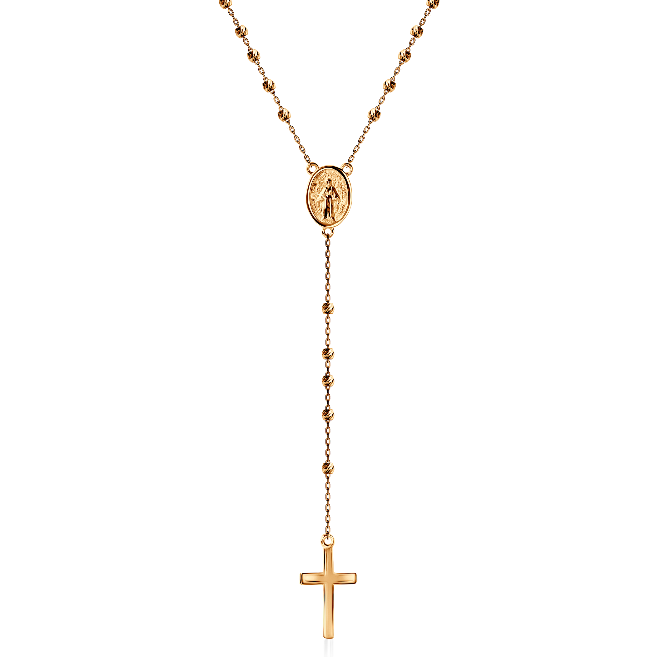 Naszyjnik krzyżyk Savicki: złoty 585