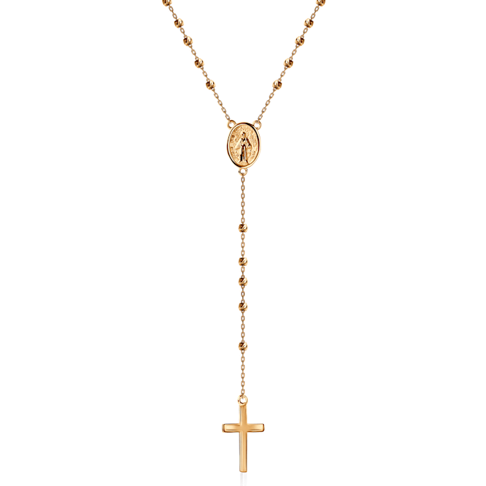 Naszyjnik krzyżyk Savicki: złoty 585
