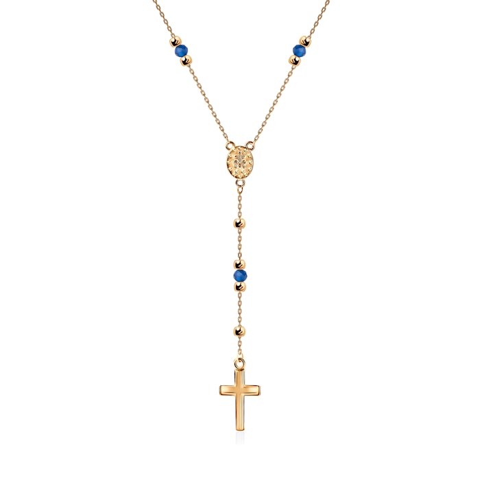 Náhrdelník krížik SAVICKI: žlté zlato