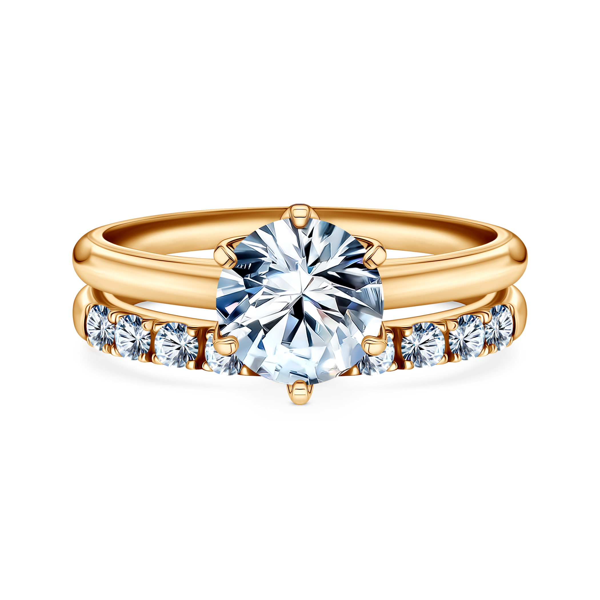 Verlobungsring The Journey: Gold, Diamant