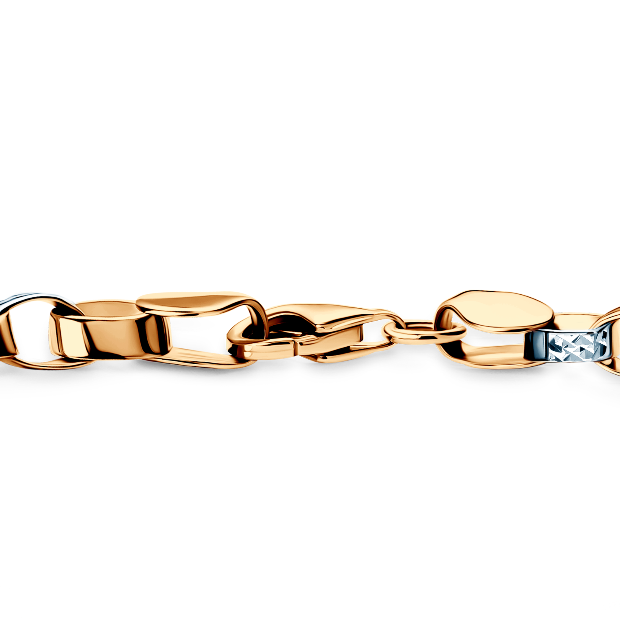 Bransoletka z biało-żółtego złota 585 5,2mm 20cm