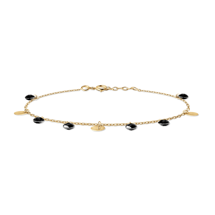 Náramek SAVICKI: žluté zlato, zirkony