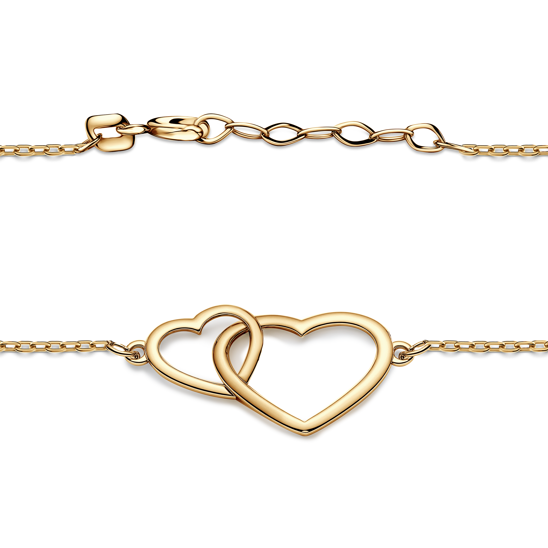 Bransoletka serce Savicki: złoto 585