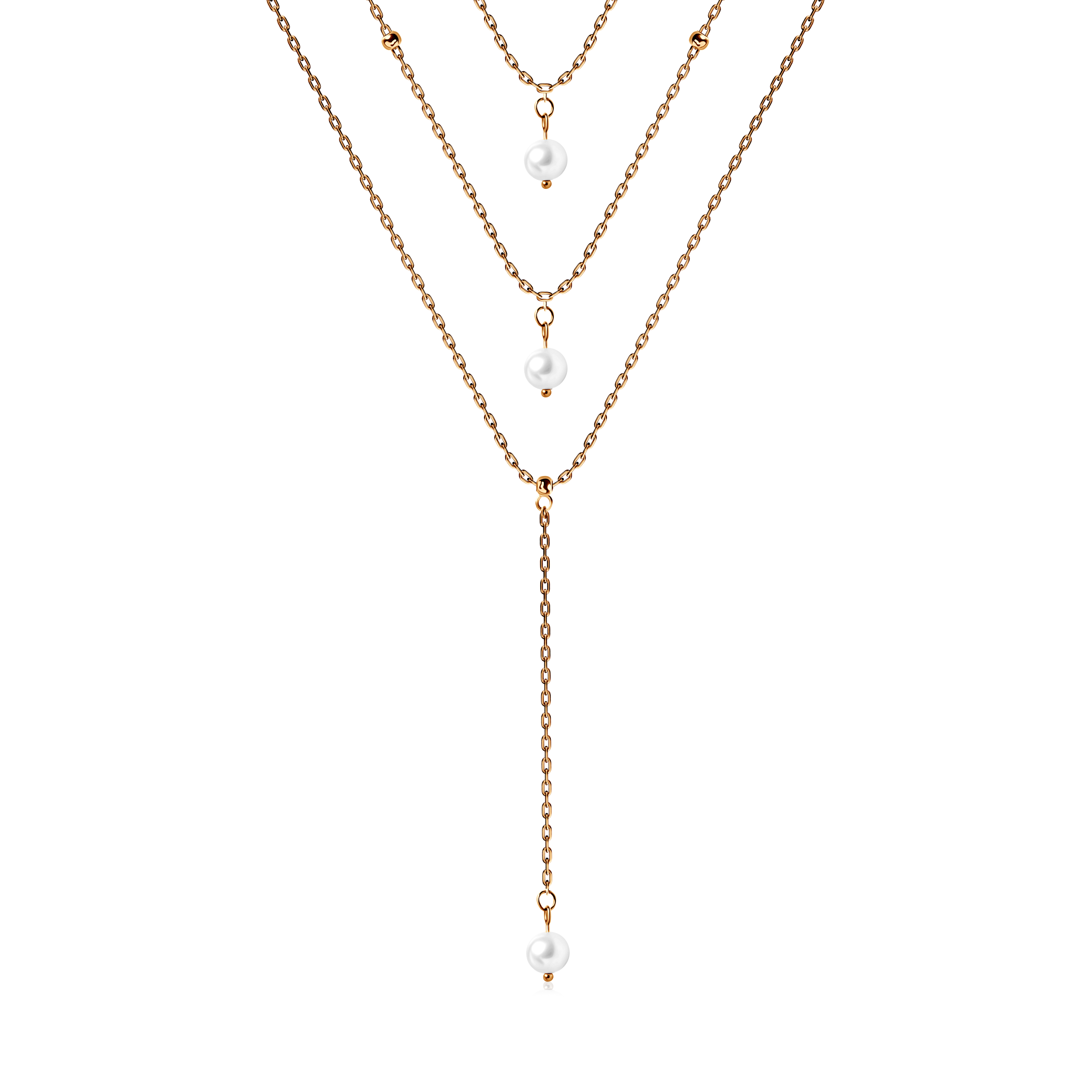 Naszyjnik Savicki: złoty 585, perły