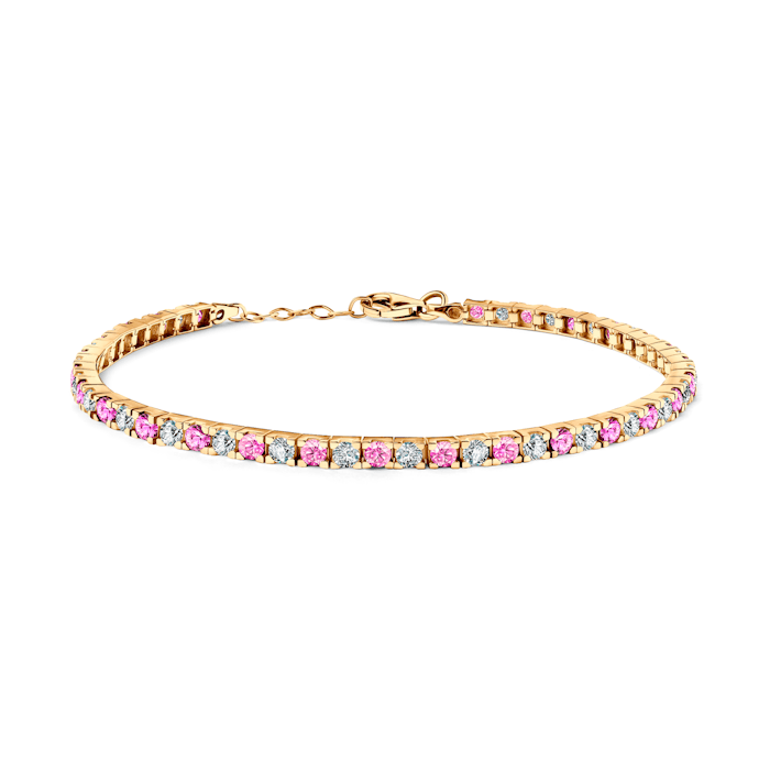 Tennis Bracelet SAVICKI: gold, zirconia